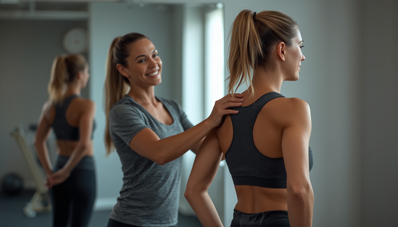 Posture coaching session at Biojoint studio